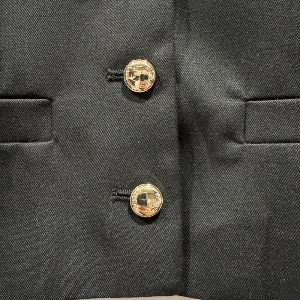 H&M Black Cropped Blazer with Gold Buttons - Picture 5 of 6